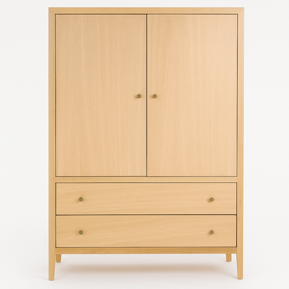 BLOCKLEY Pale Oak Double Wardrobe