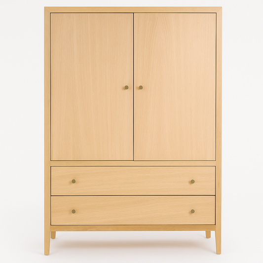 BLOCKLEY Pale Oak Double Wardrobe