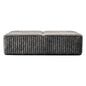 Barham Slab Coffee Table – Black Modern Cube Design